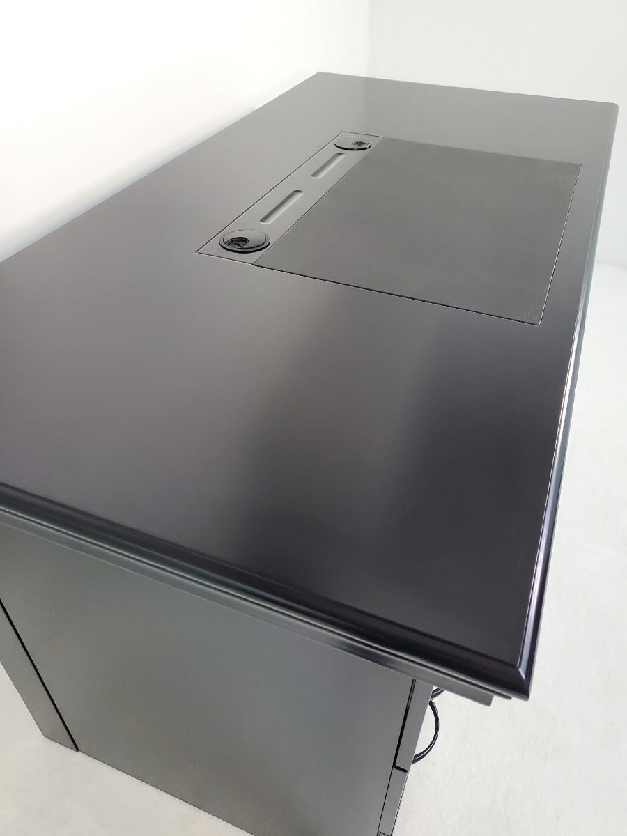GRA-UBA141-1400mm - Executive Home Office Desk In Black